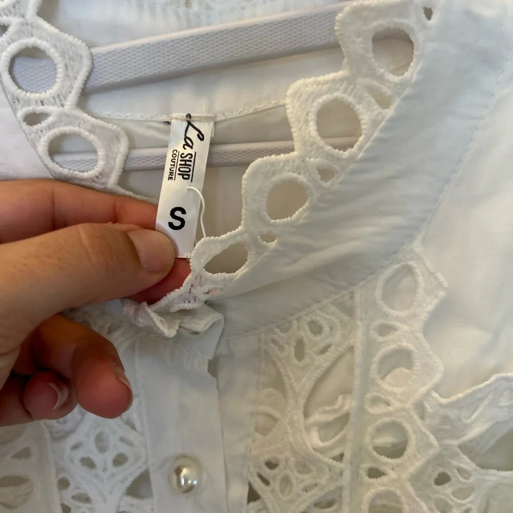la shop couture white lace dress small - Picture 4 of 6